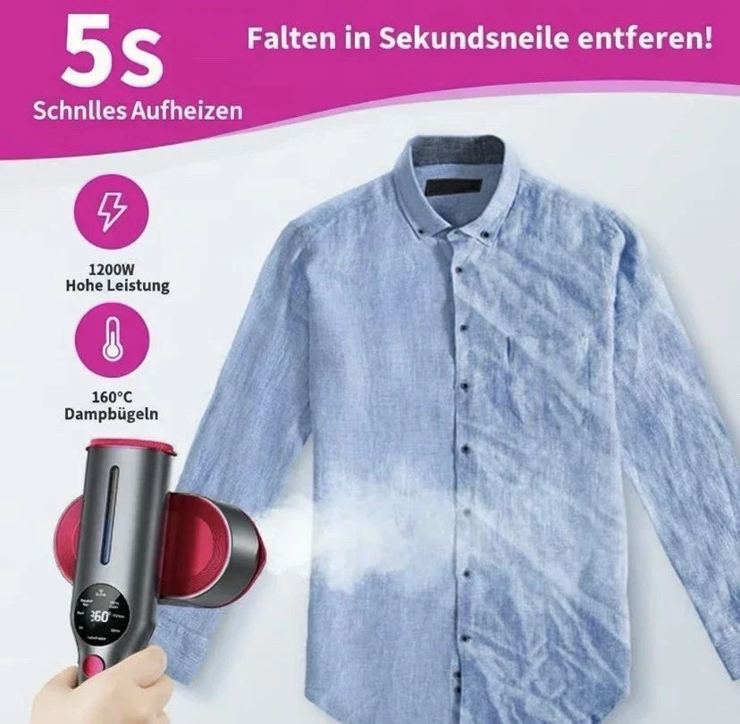 Dr.Flash 2 in 1 Dampfbügeleisen ，Tragbarer Reise-Dampfglätter, 7 Modi LED  khr.17 (41) Pr